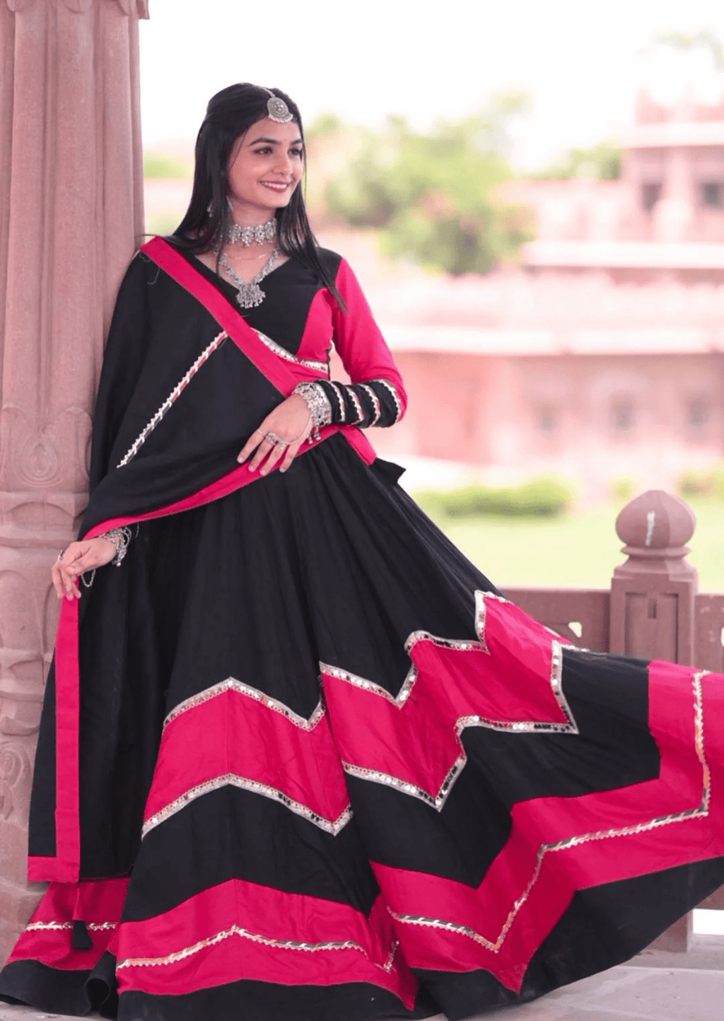 Rangrez Rayon Cotton Lehenga Set-1