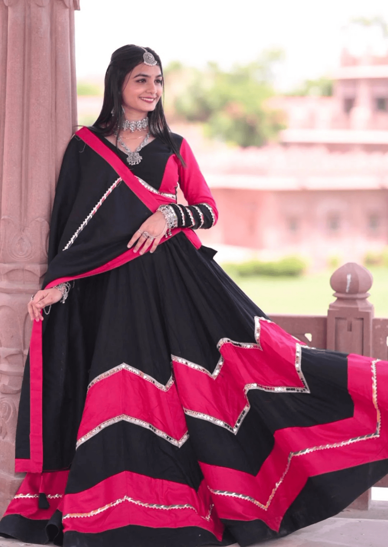 Rangrez Rayon Cotton Lehenga Set-1