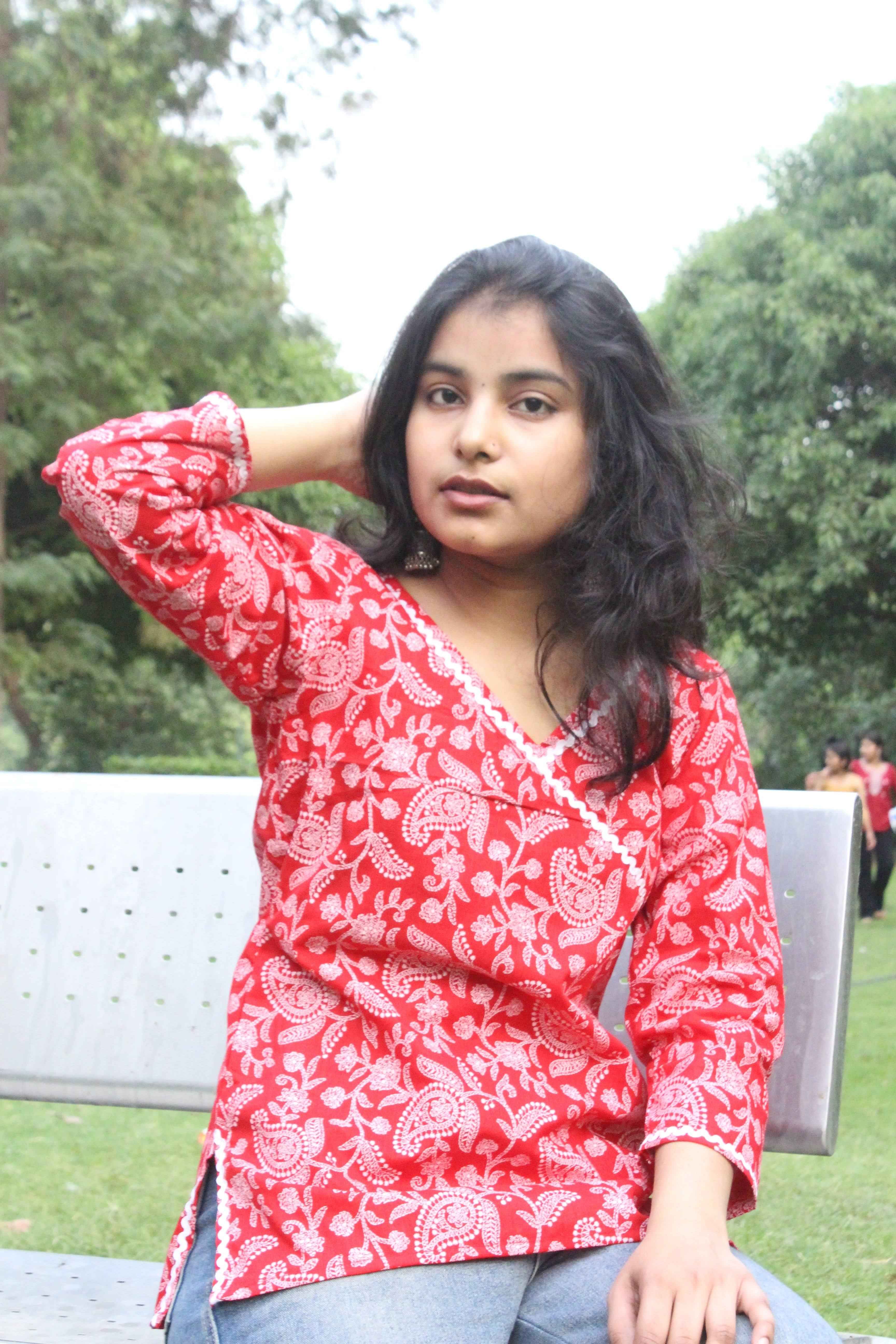 Scarlet Paisley Charm Kurti-0