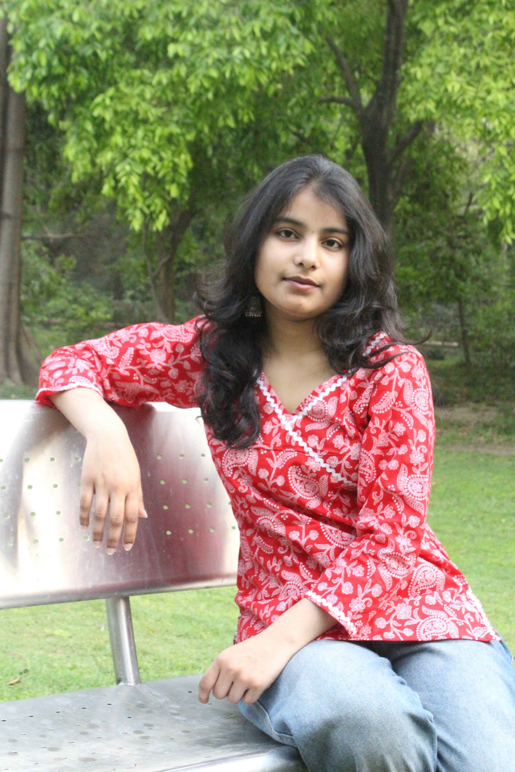 Scarlet Paisley Charm Kurti-1